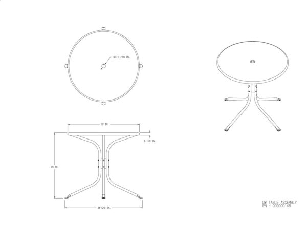 Red Terrace Table