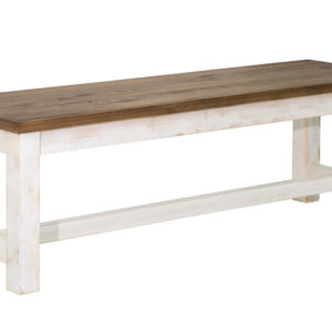 Borsgade Bench - White/Natural
