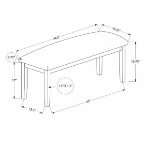 Kruz Bench - Walnut Brown