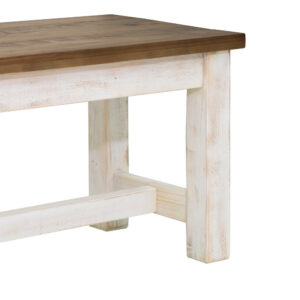 Borsgade Bench - White/Natural