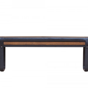 Haldra Upholstered Bench - Black/Brown