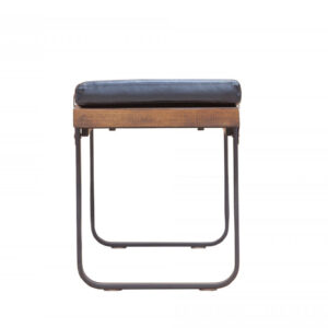 Haldra Upholstered Bench - Black/Brown