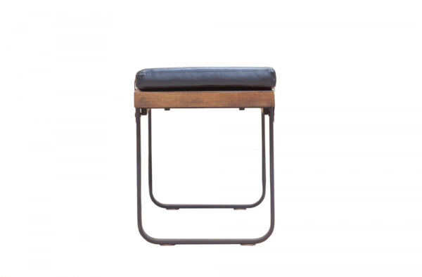 Haldra Upholstered Bench - Black/Brown