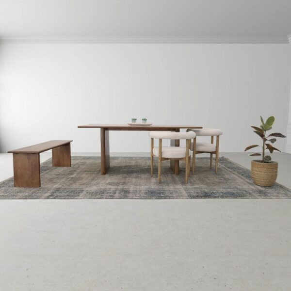 Tessin Dining Bench - Brown