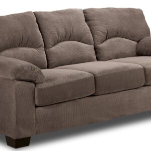 Anthena Polyester Sofa - Charcoal