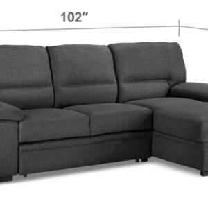 Tessaro Pop-Up Sofa Bed - Charcoal